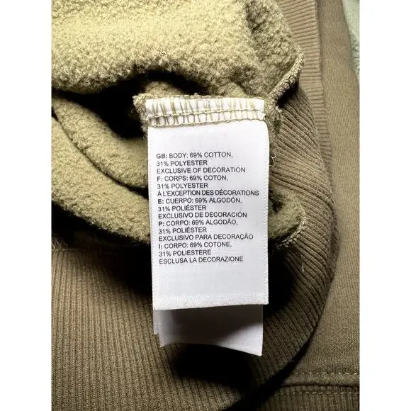 The North Face army green hoodie‎ mens small classic casual streetwear outdoor - Picture 4 of 6